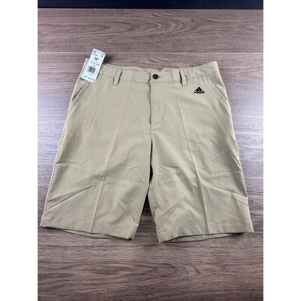 Adidas Adi Golf Shorts Mens 34" Hemp Beige Performance Khaki HG8844 NEW